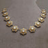 Two-tone Steel and Mother of Pearl Khanda / Adi Shakti Talisman Necklace